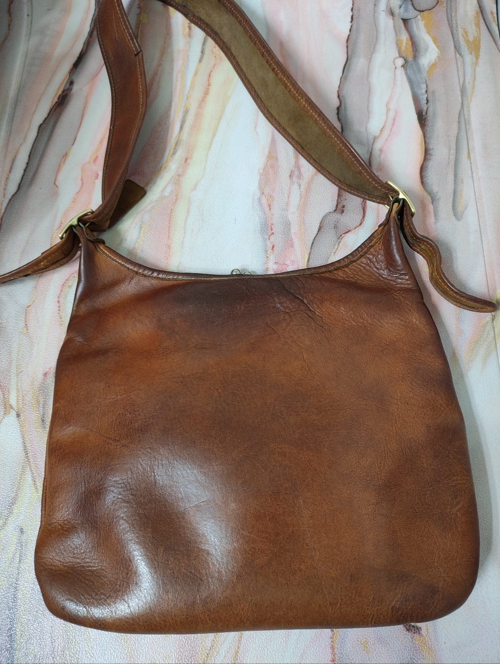 Vintage Coach 9475 Frame Big Mouth Kisslock Pouch Circa 1973 Cartouche - Picture 5 of 16
